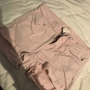 Pink high waisted shorts